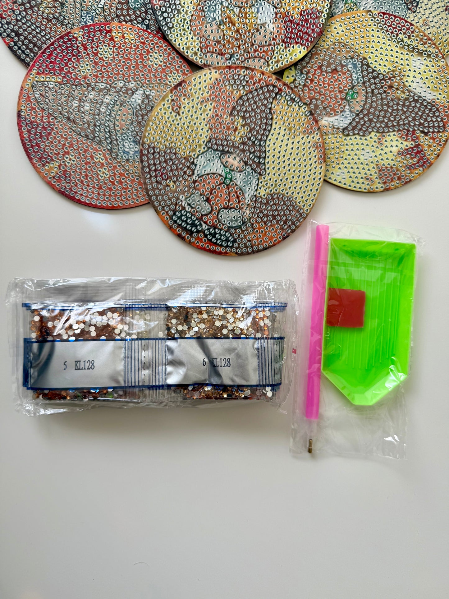 Autumn Gnome Diamond Coaster Set – 8 pcs