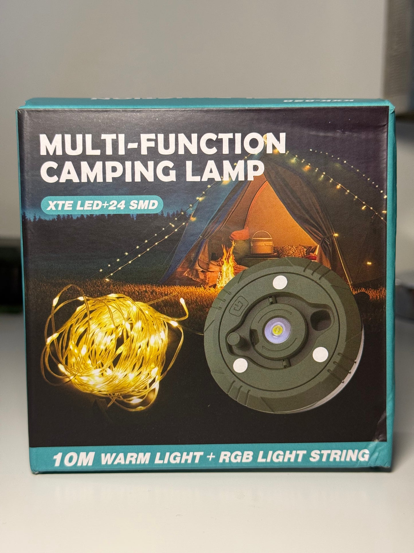 2-in-1 Camping Light String 32-foot String