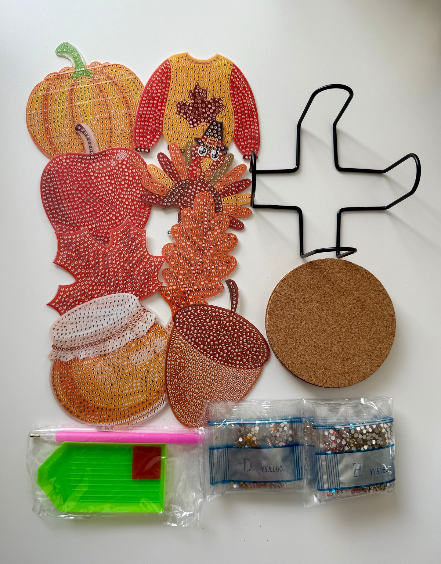 Autumn Diamond Painting Coaster Set