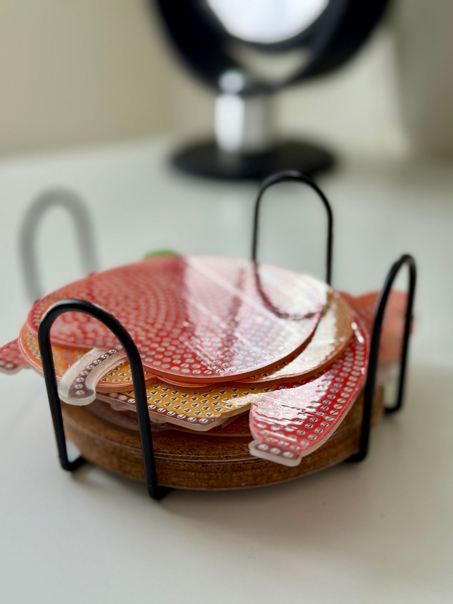 Autumn Diamond Painting Coaster Set